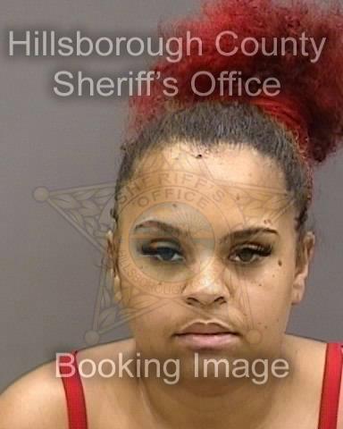 BRITTNEY ELAINE DANIELS of TAMPA booked for